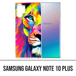Coque Samsung Galaxy Note 10 Plus - Lion Multicolore