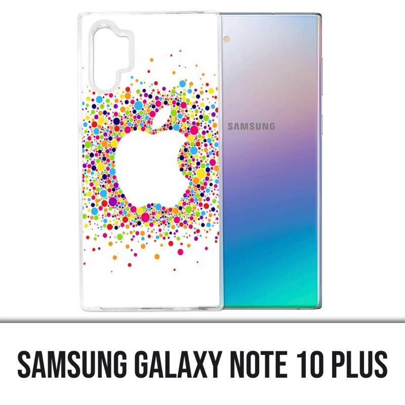 Coque Samsung Galaxy Note 10 Plus - Logo Apple Multicolore