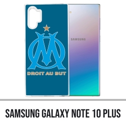 Coque Samsung Galaxy Note 10 Plus - Logo Om Marseille Big Fond Bleu