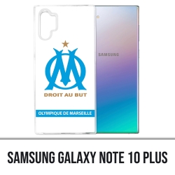 Samsung Galaxy Note 10 Plus Hülle - Om Marseille Logo Weiß