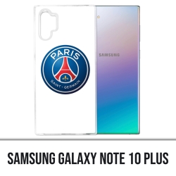 Coque Samsung Galaxy Note 10 Plus - Logo Psg Fond Blanc