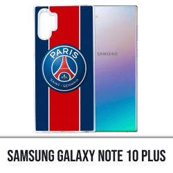Coque Samsung Galaxy Note 10 Plus - Logo Psg New Bande Rouge