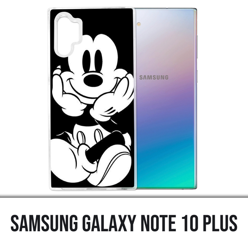 Funda Samsung Galaxy Note 10 Plus - Mickey Blanco y Negro