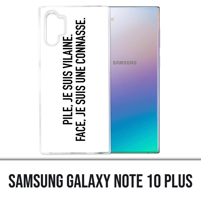 Coque Samsung Galaxy Note 10 Plus - Pile Vilaine Face Connasse