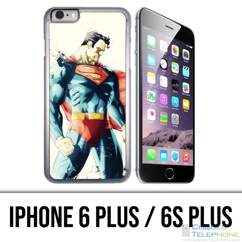 IPhone 6 Plus / 6S Plus Tasche - Superman Paintart