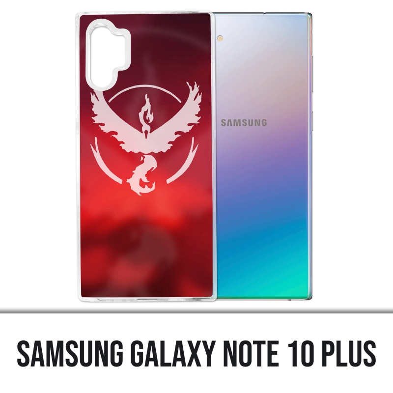 Custodia Samsung Galaxy Note 10 Plus - Pokémon Go Team Rosso Grunge