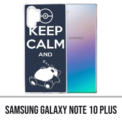 Samsung Galaxy Note 10 Plus Hülle - Pokémon Ronflex Bleib ruhig