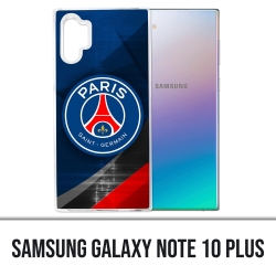 Custodia Samsung Galaxy Note 10 Plus - Logo Psg in metallo cromato