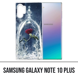 Funda Samsung Galaxy Note 10 Plus - La bella y la bestia rosadas