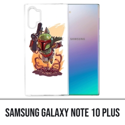 Samsung Galaxy Note 10 Plus Case - Star Wars Boba Fett Cartoon