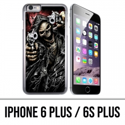 Coque iPhone 6 Plus / 6S Plus - Tete Mort Pistolet
