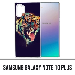 Coque Samsung Galaxy Note 10 Plus - Tigre Peinture