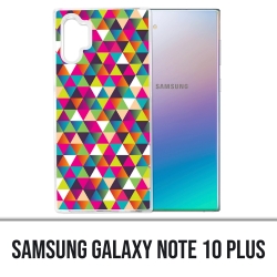Samsung Galaxy Note 10 Plus Hülle - Mehrfarbiges Dreieck