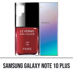 Samsung Galaxy Note 10 Plus Hülle - Roter Pariser Lack
