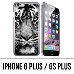 Funda para iPhone 6 Plus / 6S Plus - Tigre blanco y negro