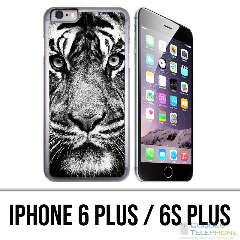 Coque iPhone 6 PLUS / 6S PLUS - Tigre Noir Et Blanc