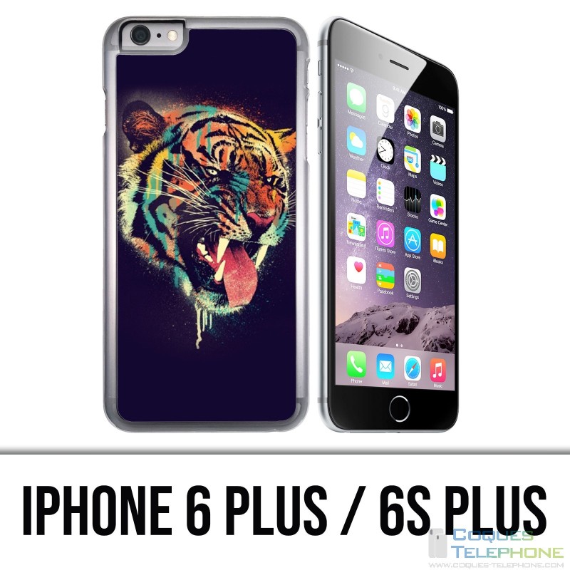 Funda para iPhone 6 Plus / 6S Plus - Pintura de tigre