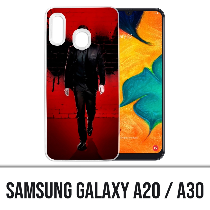 Samsung Galaxy A20 / A30 Abdeckung - Luzifer Flügel Wand