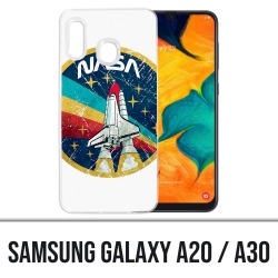 Funda Samsung Galaxy A20 / A30 - insignia de cohete de la NASA