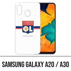 Coque Samsung Galaxy A20 / A30 - OL Olympique Lyonnais logo bandeau