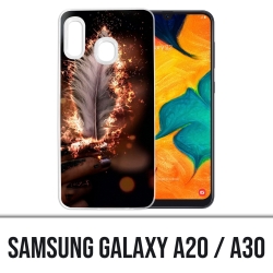 Coque Samsung Galaxy A20 / A30 - Plume feu