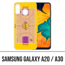 Coque Samsung Galaxy A20 / A30 - Terrain besketball Lakers NBA