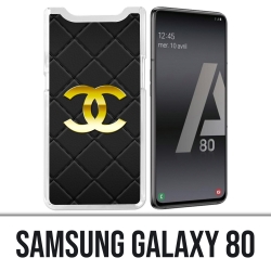 Coque Samsung Galaxy A80 - Chanel Logo Cuir