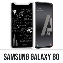 Coque Samsung Galaxy A80 - E égale MC 2 tableau noir