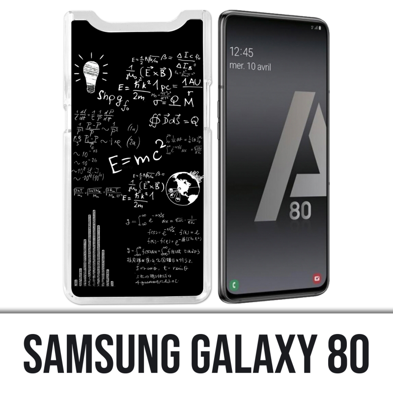 Samsung Galaxy A80 case - E equals MC 2 blackboard