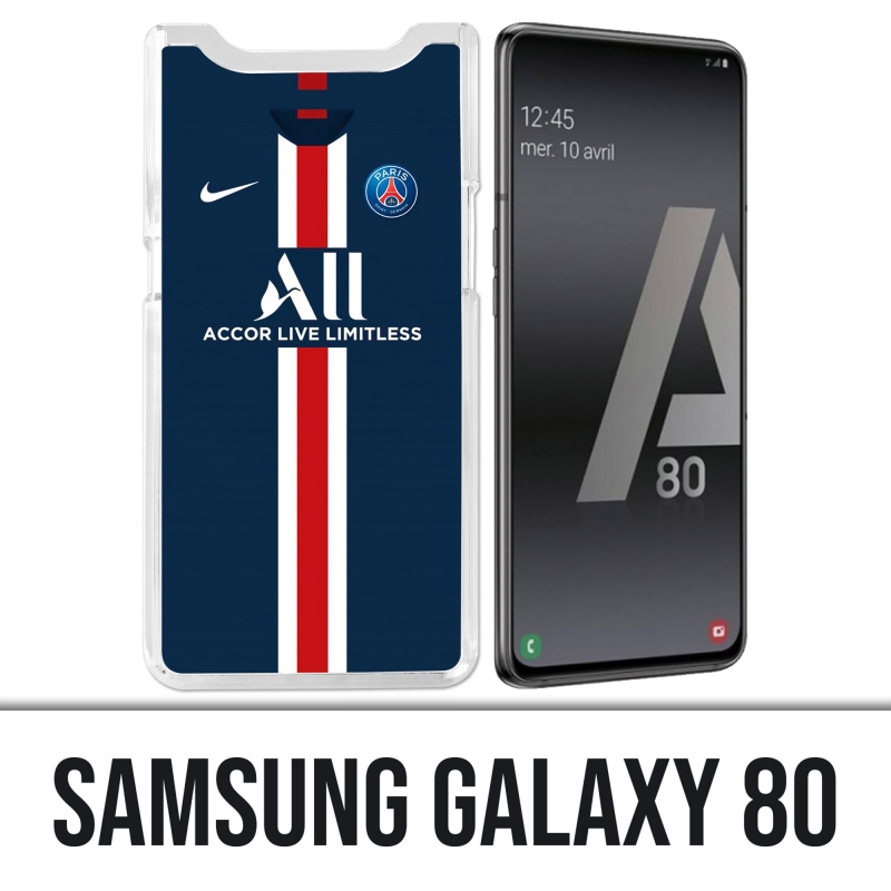 Coque Samsung Galaxy A80 - Maillot PSG Football 2020