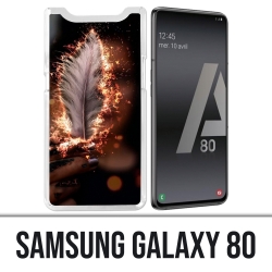 Coque Samsung Galaxy A80 - Plume feu