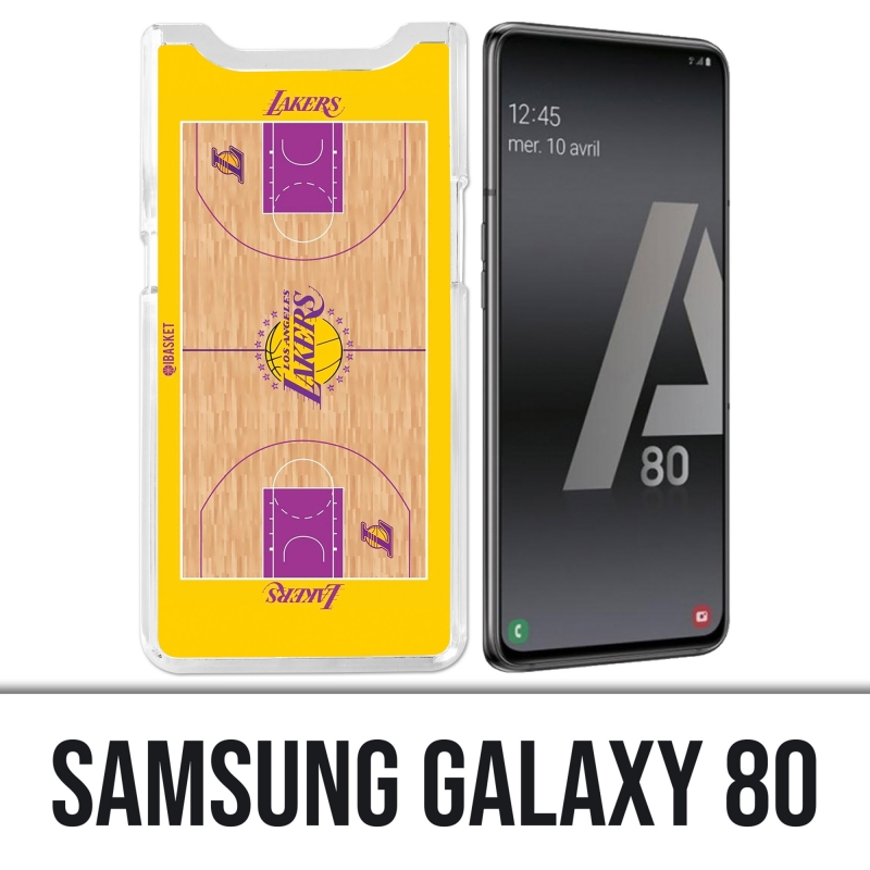 Coque Samsung Galaxy A80 - Terrain besketball Lakers NBA