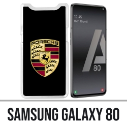 Coque Samsung Galaxy A80 - Porsche Logo Noir