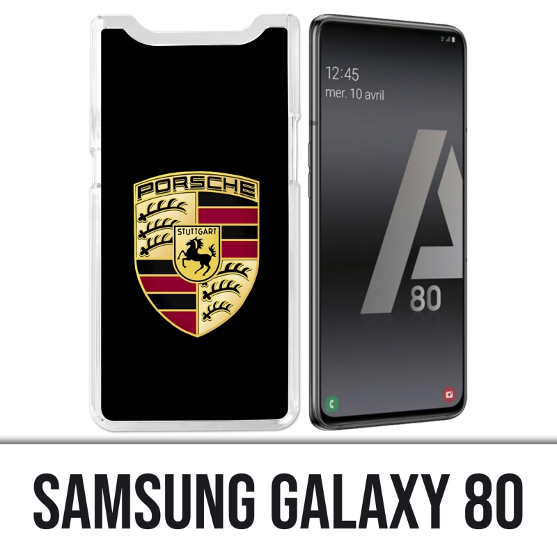 Custodia Samsung Galaxy A80 - Porsche Logo nero