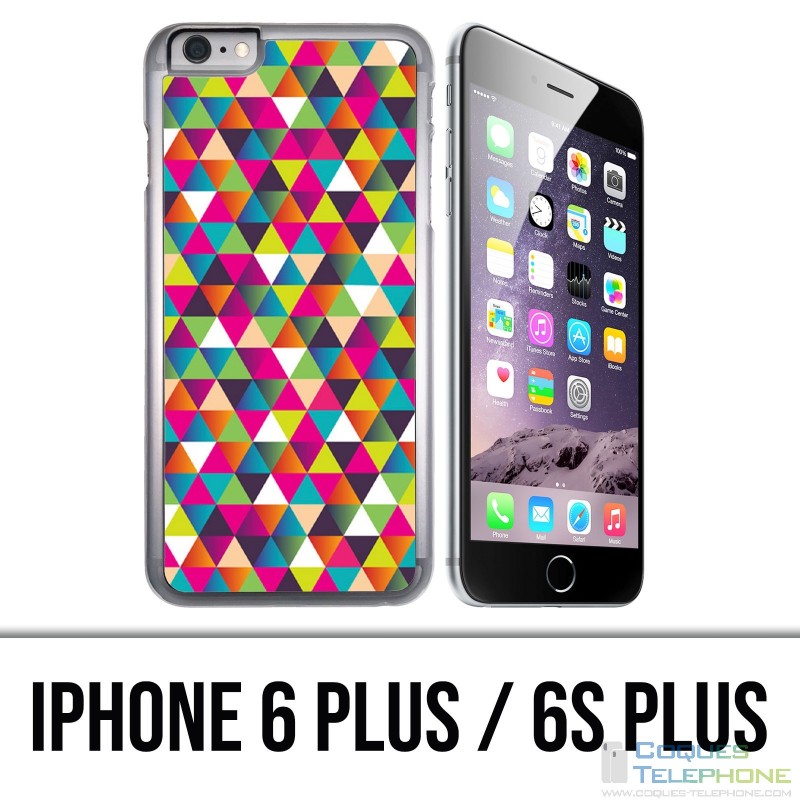Custodia per iPhone 6 Plus / 6S Plus - Triangolo multicolore