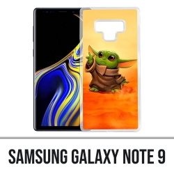 Coque Samsung Galaxy Note 9 - Star Wars baby Yoda Fanart