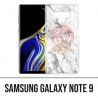 Coque Samsung Galaxy Note 9 - Versace marbre blanc