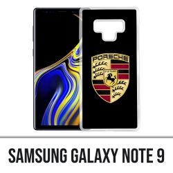 Coque Samsung Galaxy Note 9 - Porsche Logo Noir