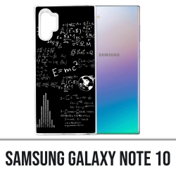 Coque Samsung Galaxy Note 10 - E égale MC 2 tableau noir