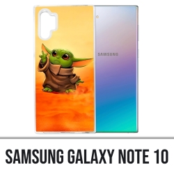 Coque Samsung Galaxy Note 10 - Star Wars baby Yoda Fanart