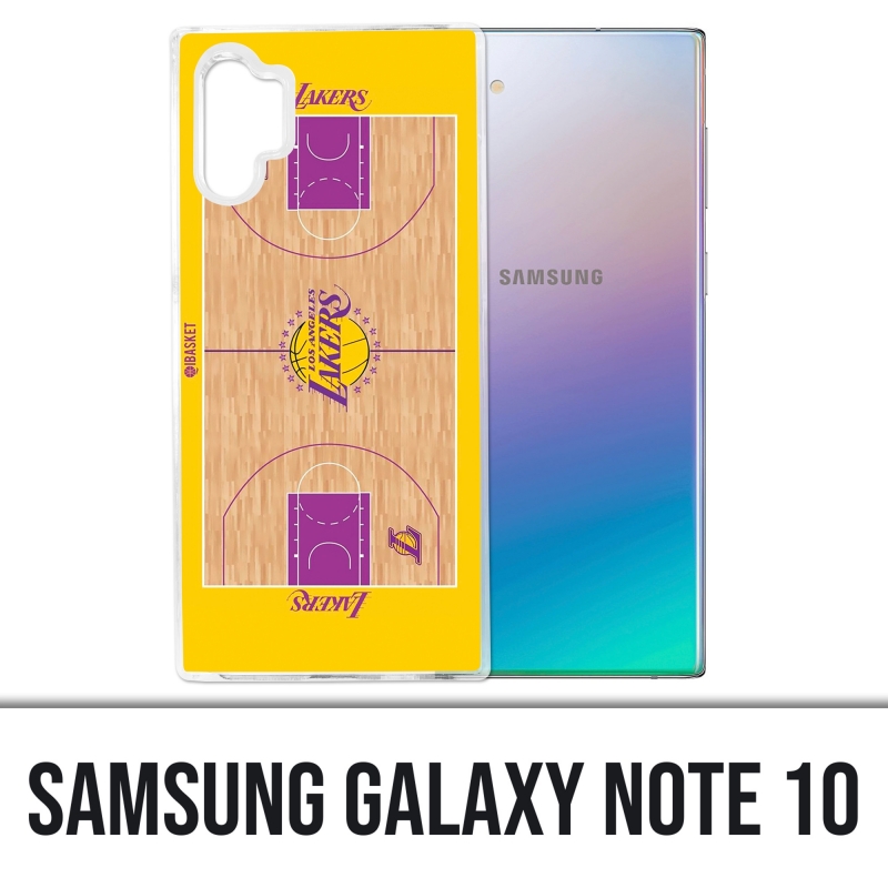 Coque Samsung Galaxy Note 10 - Terrain besketball Lakers NBA