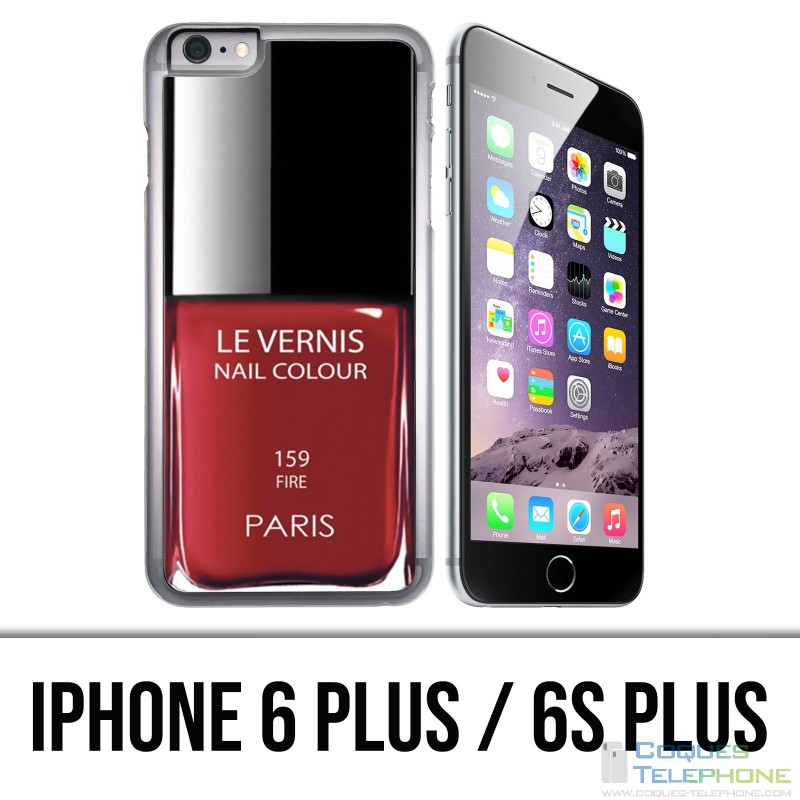 Coque iPhone 6 Plus / 6S Plus - Vernis Paris Rouge