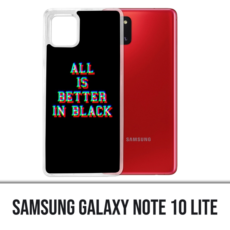 Coque Samsung Galaxy Note 10 Lite - All is better in black