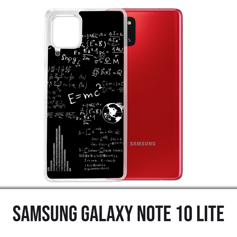 Coque Samsung Galaxy Note 10 Lite - E égale MC 2 tableau noir