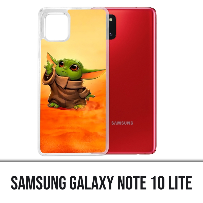 Funda Samsung Galaxy Note 10 Lite - Star Wars baby Yoda Fanart