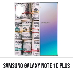 Coque Samsung Galaxy Note 10 Plus - Billets Dollars rouleaux