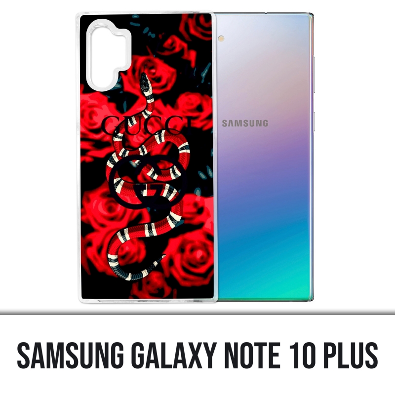 Custodia Samsung Galaxy Note 10 Plus - rose serpenti Gucci