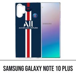 Coque Samsung Galaxy Note 10 Plus - Maillot PSG Football 2020