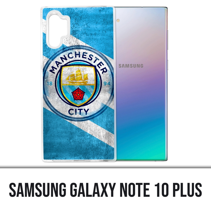 Coque Samsung Galaxy Note 10 Plus - Manchester Football Grunge