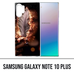 Coque Samsung Galaxy Note 10 Plus - Plume feu